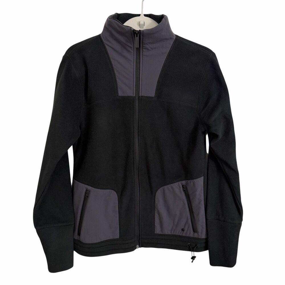 Backcountry Jacket Womens Small Black Full Zip Hybrid Fleece Outdoor Camping